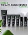Tiege Hanley Men's Skin Care System - Level 3Mens Anti Aging Routine Product Set: Face Wash, Serum, DayNight Moisturizer, Exfoliating ScrubEye CreamTightenHydrate Your Best Looking Skin