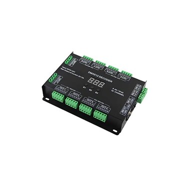 Colorful-USA 32 Channel 96A RGBW DMX 512 LED Decoder Controller DMX Dimmer DC5-24V RGBW RGB LED Light 8 Bit/16 Bit