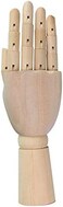 HSOMiD Flexible Wooden Hand Model Moveable Wooden Artists Manikin Hand Figure 10 Inches Right Hand Model for Sketching Drawing Painting Home Office Desk Decoration(10 Inch Right Hand