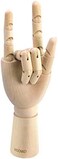 HSOMiD Flexible Wooden Hand Model Moveable Wooden Artists Manikin Hand Figure 10 Inches Right Hand Model for Sketching Drawing Painting Home Office Desk Decoration(10 Inch Right Hand