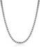 Monily 2-7mm 16-38In Square Rolo Stainless Steel Chain Necklace Round Box Necklace Men Women Jewellery ...