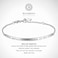 Billie Bijoux 925 Sterling Silver Women Engraved Inspirational Adjustable Bracelet ?She Believed She Could So She Did? Friendship Gift (A-Silver