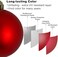 GameXcel Rose Red 3.2" Large Christmas Balls - Christmas Tree Decoration Ornaments Shatterproof Hanging Balls for Birthday Halloween Holiday Wedding Decorations Set of 24pcs