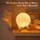 Mydethun (5.9in Moon Light With Wood Base- Mydethun Moon Lamp Moon Light Night Light for Kids Gift for Women USB Charging and Touch Control Brightness Two Tone Warm and Cool White Lunar Lamp (15cm
