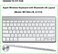 ProElife Ultra Thin Silicone Keyboard Protector Cover Skin for Apple Wireless Keyboard with Bluetooth MC184LL/B (Model A1314, U.S Layout(Not Fits Magic Keyboard, Transparent