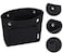Vercord Handbag organizer,Felt Insert Purse Organizer Bag in Bag 10 Pockets Structure Shaper Black Mini