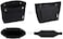 Vercord Handbag organizer,Felt Insert Purse Organizer Bag in Bag 10 Pockets Structure Shaper Black Mini