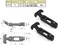 COOLOGIN Rubber Flexible T-Handle Hasp Draw Latch for Tool Box, Cooler, Golf Cart or Engineering Machine Hood (Black, 2 PCS