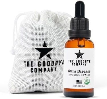 The Goodbye Company Gum Disease Organic Home Remedy for Oral Gum Disease 100 Pure Neem and Clove Essential Oils for Oral Care Effective and Natural Gingivitis Treatment