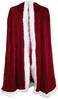 Christmas Halloween Costumes Cloak Mrs. Claus Santa Xmas Velvet Hooded Cape Robe