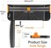 Firbon A4 Paper Cutter 12 Inch Titanium Paper Trimmer Scrapbooking Tool with Automatic Security Safeguard and Side Ruler for Craft Paper, Coupon, Label and Cardstock (Black