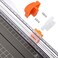 Firbon A4 Paper Cutter 12 Inch Titanium Paper Trimmer Scrapbooking Tool with Automatic Security Safeguard and Side Ruler for Craft Paper, Coupon, Label and Cardstock (Black