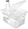 EVERIE Sous Vide Container 12 Quart with Collapsible Hinged Lid Compatible with Breville Joule Sous Vide Immersion Circulator Cooker (Side Mount