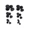Ruifan 18G Stainless Steel Mens Womens Faux Gauges Ear Plugs Tunnel Earrings Stud 3-8mm 6Pairs