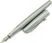 erofa Duke 209 Bent Nib Fountain Pen Set with Ink Refills Converter, Steel Sliver
