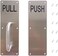Aimyoo Stainess Steel Door Handle, Pull and Push Plate Commercial Door Handle with Screws 11.8" x 3.2