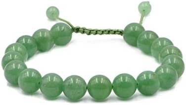 AD Beads Natural 10mm Gemstone Bracelets Healing Power Crystal Macrame Adjustable 7-9 Inch