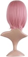 MapofBeauty 12 Inch/30cm Fashion Lady Short Straight Flat Bangs Bob Wig (Rouge Pink