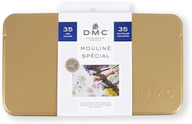 DMC Collector's Tin with 35 Colors Floss