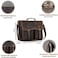 KomalC 18 Inch Leather briefcase Laptop Messenger Bags for Men and Women Best Office Satchel Bag