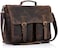 KomalC 18 Inch Leather briefcase Laptop Messenger Bags for Men and Women Best Office Satchel Bag