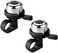 BONMIXC Bike Bell Brass Small Bicycle Bell Clearer Louder Longer Sustained Purer Tone (Silver; Gold