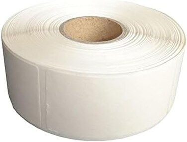 L LIKED Blank White 1 x 2 Inch Dissolvable Labels for Food Rotation Prep roll of 500 (1 Pack