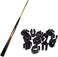 Cosmos Billiards Snooker Cue Locating Clip Holder for Pool Cue Racks, 12 Pieces