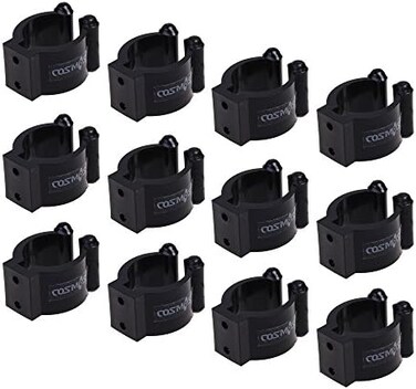 Cosmos Billiards Snooker Cue Locating Clip Holder for Pool Cue Racks, 12 Pieces