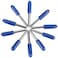HQMaster 60 Degree Tungsten Steel Lettering Blade Vinyl Cutter Blades for Roland Cutting Plotter, Blue Cap Pack of 10