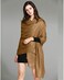 Bettli Women's Men's Extra Large Faux Fox Raccoon Fur Scarf Collar Stole Shawl