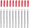 HQMaster 45 Degree Vinyl Cutter Blades Lettering Blade for Graphtec Cutting Plotter, Red Cap Pack Of 10 with Springs
