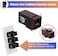 مجموعة VCE من 25 قطعة من موصلات CAT6 RJ45 Keystone Jack Inline Coupler - أسود