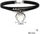 fxmimior Women Black Moon Crescent Pendant Choker Rock Handmade Bohe Necklace Women Accessories