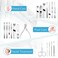 Teamkio Manicure Pedicure Set Nail Clippers Travel Hygiene Kit Stainless Steel Nail Cutter Care Set Scissor Tweezer Knife Ear Pick Utility Tools Grooming Kits with Leather Case 18 in 1 pcs (Black