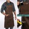ecoZen Lifestyle Shop Apron - 16 oz Waxed Canvas Work ApronsWaterproof,Easily adjusted to fit size S-XXLTough Tool Apron