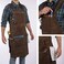 ecoZen Lifestyle Shop Apron - 16 oz Waxed Canvas Work ApronsWaterproof,Easily adjusted to fit size S-XXLTough Tool Apron