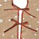 Amajoy Merry Christmas Tree Skirt White Snowflake Burlap Tree Skirt for Xmas Decor Festive Holiday Decoration, 30 Inch in Diameter