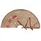 Amajoy Merry Christmas Tree Skirt White Snowflake Burlap Tree Skirt for Xmas Decor Festive Holiday Decoration, 30 Inch in Diameter