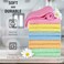 DecorRack 10 Pack 100% Cotton Wash Cloth, Luxurious Soft, 12 x 12 inch Ultra Absorbent, Machine Washable Washcloths, Assorted Colors (10 Pack