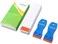 FOSHIO 2PCS Plastic Razor Scrapers Knife with Contoured Grip100 PCS 1.5 inch Refillable Double Edge Plastic Razor Blades Ideal for Auto Window Tint Vinyl Tool Application