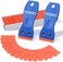 FOSHIO 2PCS Plastic Razor Scrapers Knife with Contoured Grip100 PCS 1.5 inch Refillable Double Edge Plastic Razor Blades Ideal for Auto Window Tint Vinyl Tool Application
