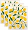 DII Swedish Dishcloths for KitchenCleaning, Reusable, Machine WashableDishwasher Safe, Biodegradable, 7.75 x 6.75, Lemons, 3 Piece