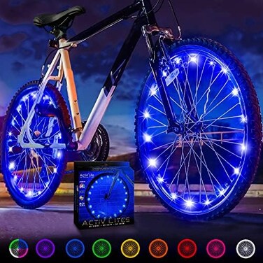 Activ Life Bike Lights for Night Riding (2 TiresBicycle Lights for Wheels Gifts for Men for Christmas Stocking Stuffers Birthday Gifts Teens Boys Top Unique Presents for Kids 2024 Ideas