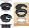 Petutu Desk Grommet 2 Inch, Plastic Desk Cord Cable Hole Cover Grommet - 10 Packs, Black