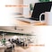 Petutu Desk Grommet 2 Inch, Plastic Desk Cord Cable Hole Cover Grommet - 10 Packs, Black