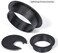Petutu Desk Grommet 2 Inch, Plastic Desk Cord Cable Hole Cover Grommet - 10 Packs, Black