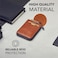 Vaultskin Notting Hill zip wallet with RFID protection (Cognac