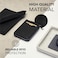 محفظة Vaultskin Notting Hill بسحاب مع حماية RFID (أسود)