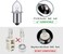 JOMITOP Led Conversion Kit, LED Bulb Replacement for Maglite Flashlight DC 3W 4.5V 6V 9V 12V Upgrade Bulb on 3 4 5 6 Cell Lantern Flashlight Torch 2 Pack P13.5S